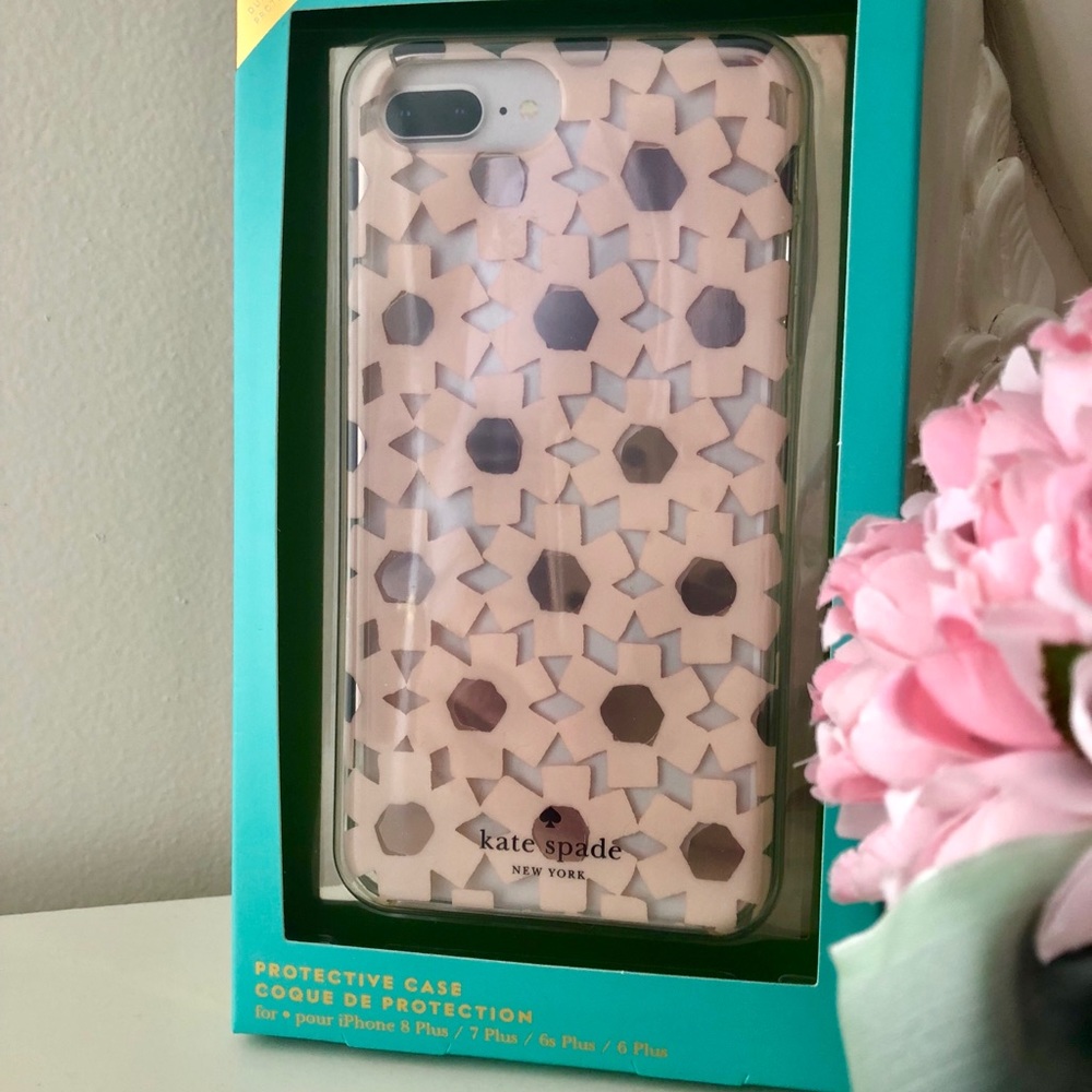 🎀Kate Spade ♠️ Clear Protective Case Pink/Floral - Picture 1 of 6